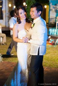 This Filipiniana-inspired wedding stages the wedding tradition of Money Dance with the Couple  swaying and kissing and seeing the huge container getting full!