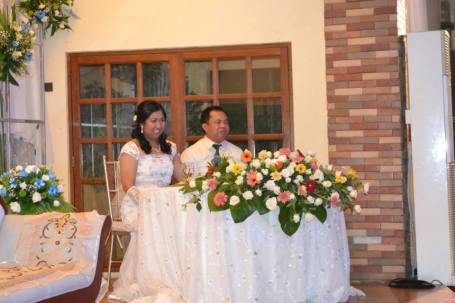 Couple at Reception