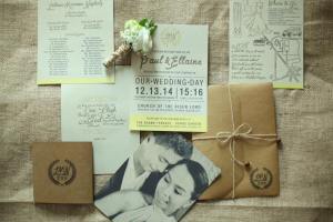 Everything about Paul and Ellaine's wedding had the couple's intricate detailing--starting off with their invitation!